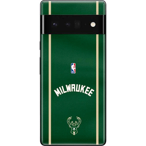 NBA Milwaukee Bucks Jersey Google Pixel 6 Pro Skin